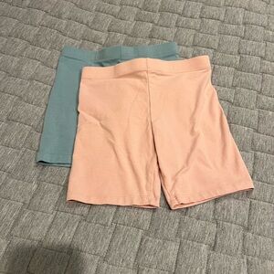 Kids' Peach and Teal Shorts Set